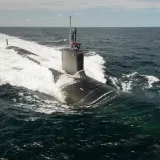 A Virginia-Class Submarine in the Ocean